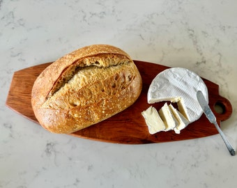 Modernes Schneidebrett aus Kirschholz, Holz Servierbrett, Charcuterie Brett | Einzelstück - Kein Kleber - Organisches Finish