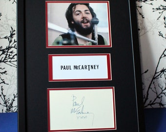 Paul Mccartney Autograph Art: Limited Edition [1 of 100] Collage