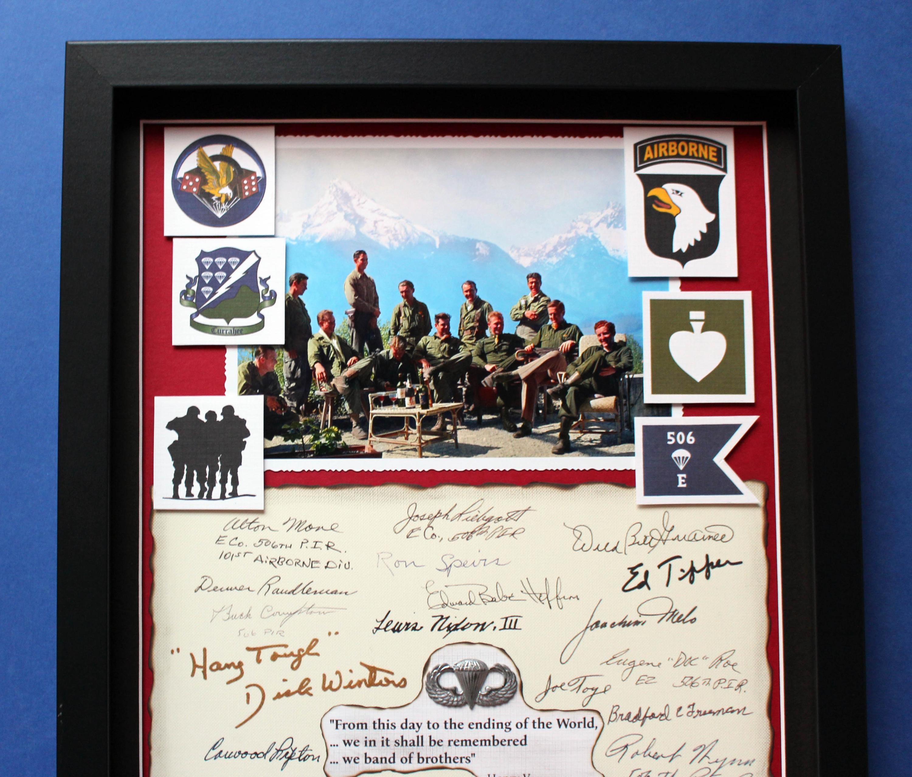 The Band of Brothers AUTOGRAPHS Premium DISPLAY CASE Unique