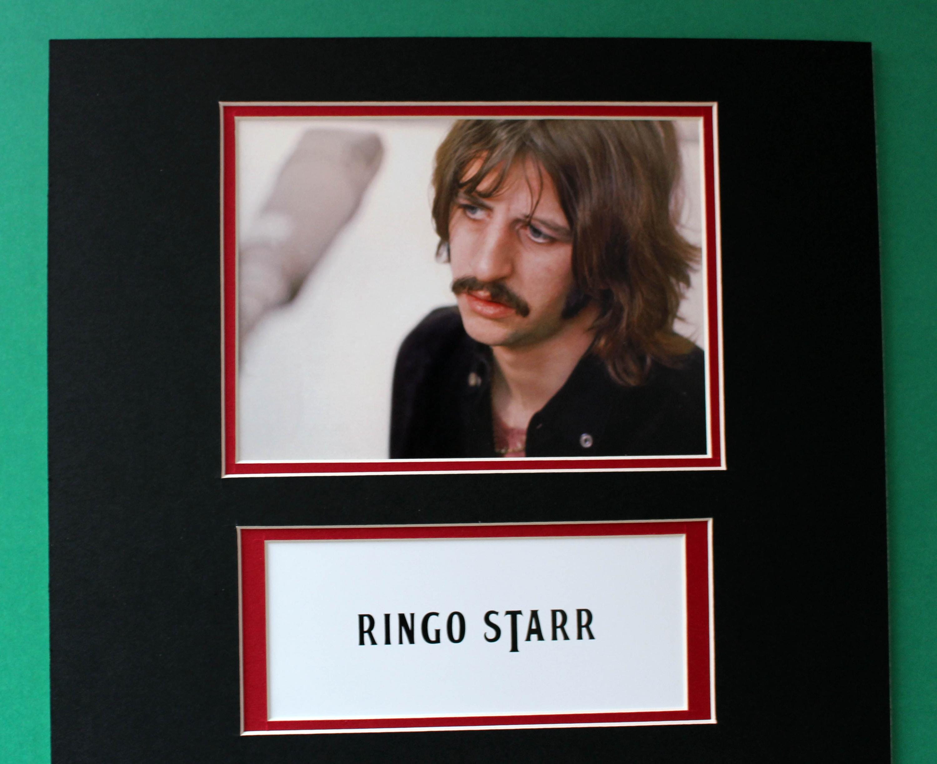 Ringo Starr AUTOGRAPH DISPLAY Unique Artwork the Funny One - Etsy