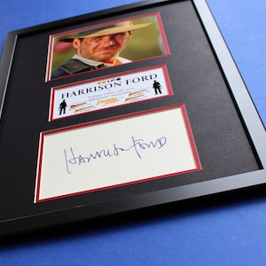 HARRISON FORD AUTOGRAPH framed artistic display Indiana Jones Tribute image 4