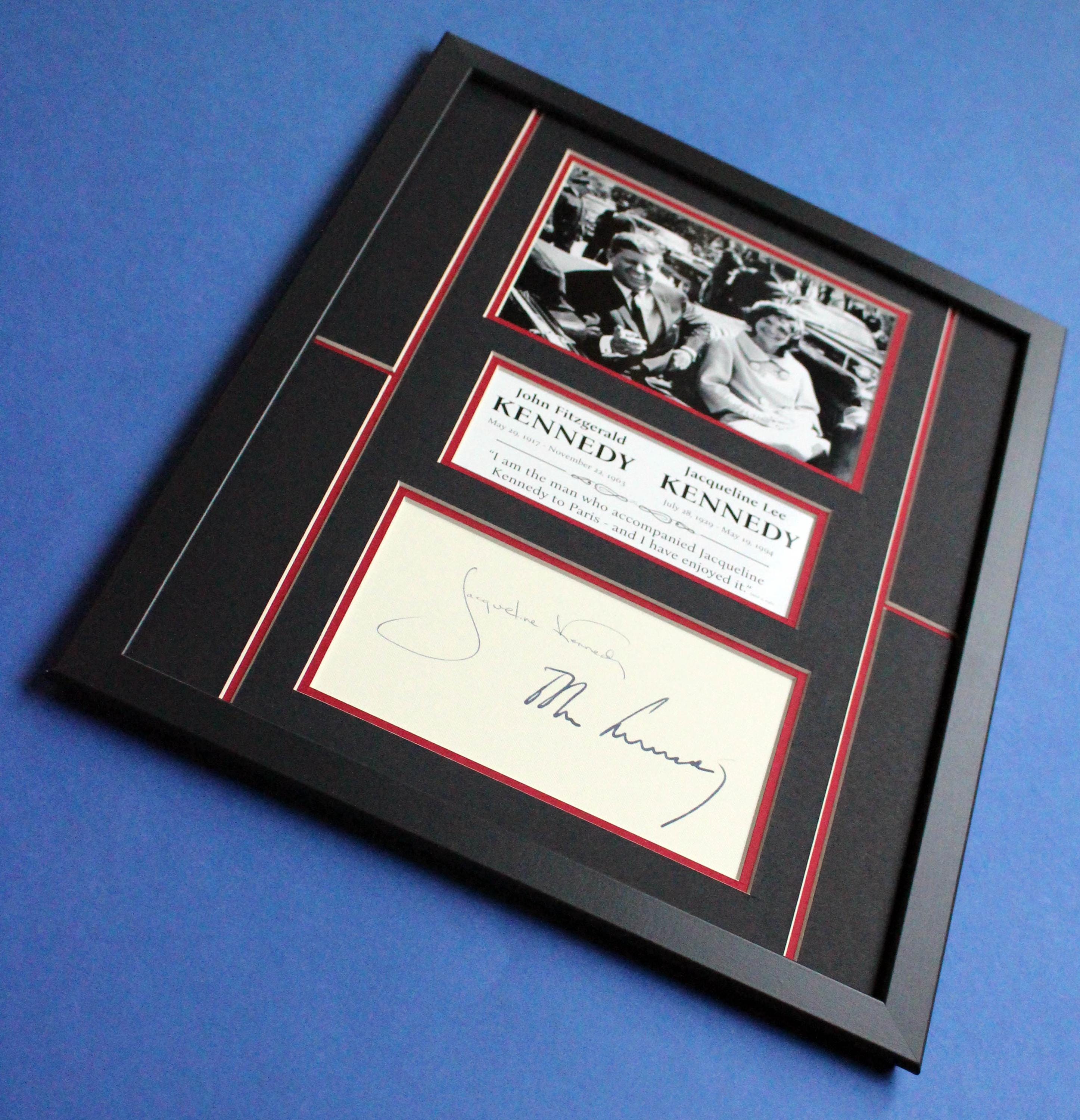 JFK & Jacqueline Kennedy Autograph Art: Limited Edition [1 of 100