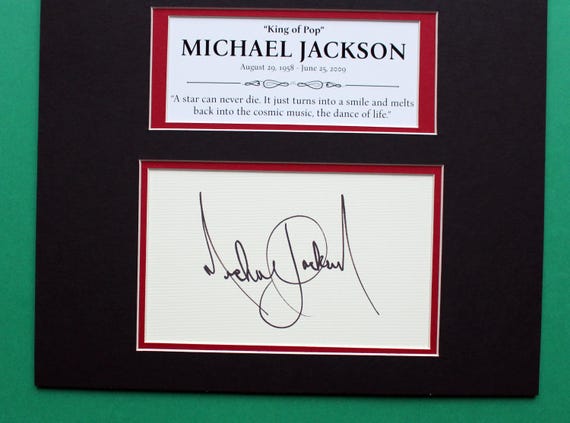 Michael Jackson Autograph Art: Limited Edition [1 of 100] Collage