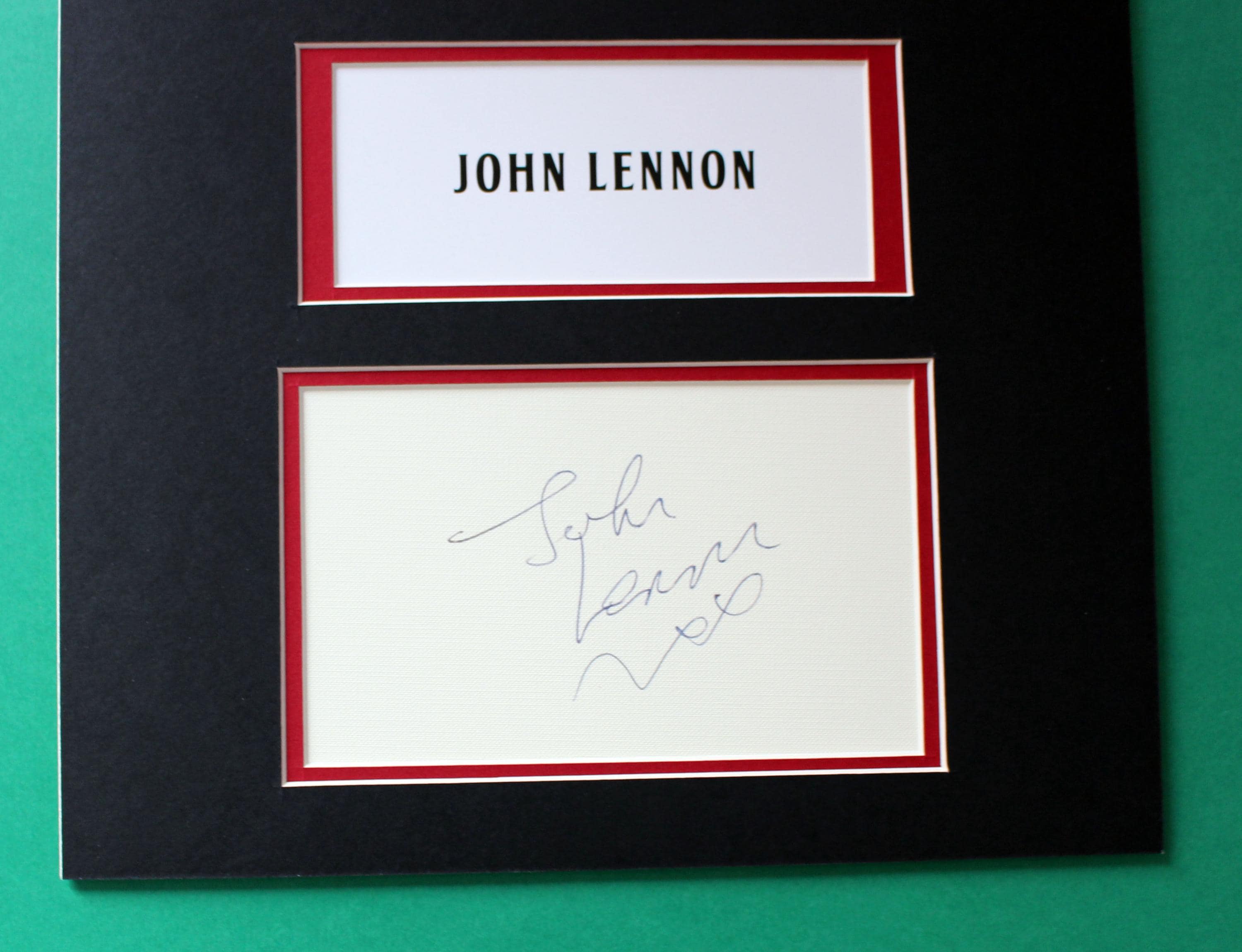 John Lennon AUTOGRAPH DISPLAY Unique Artwork the Smart One - Etsy