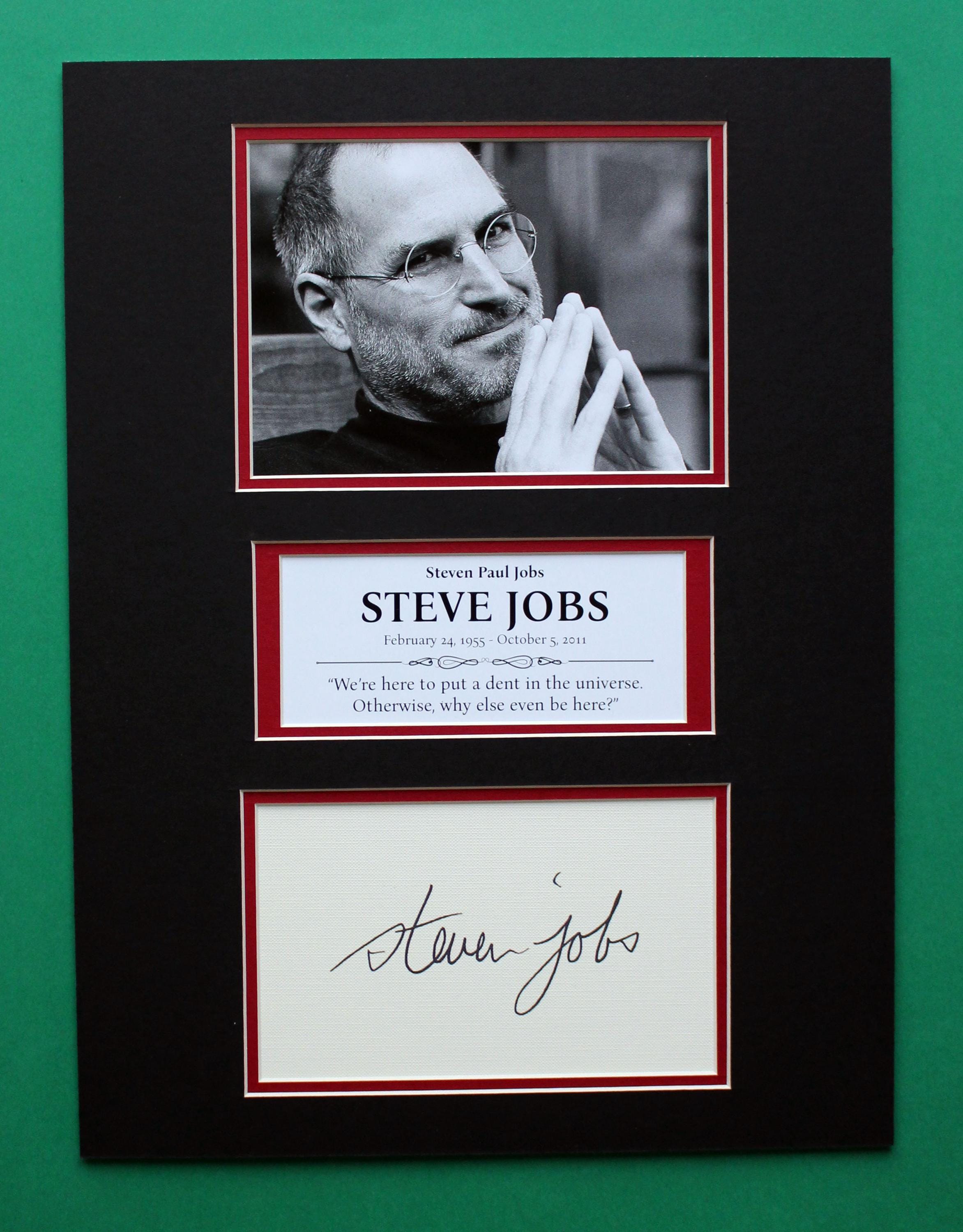 Steve jobs autograph - Etsy 日本