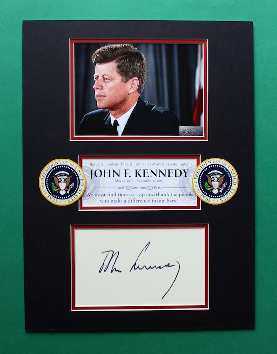 John F. Kennedy Autograph Art: Limited Edition [1 of 100] Collage