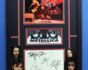 llica メタリカ 直筆サイン METALLICA メタリカ 直筆サイン入り写真認証COA付