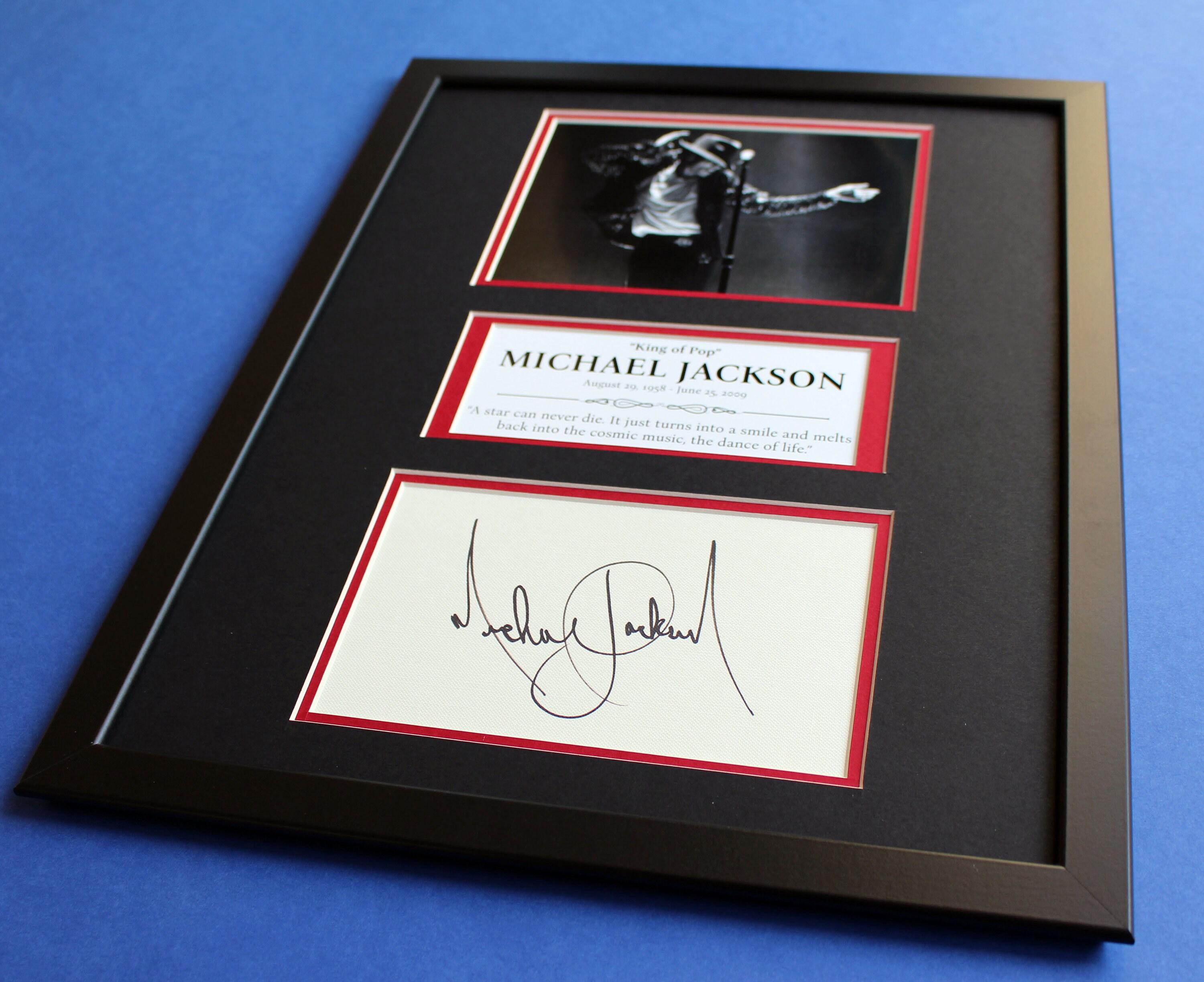 Michael Jackson Autograph Art: Limited Edition [1 of 100] Collage
