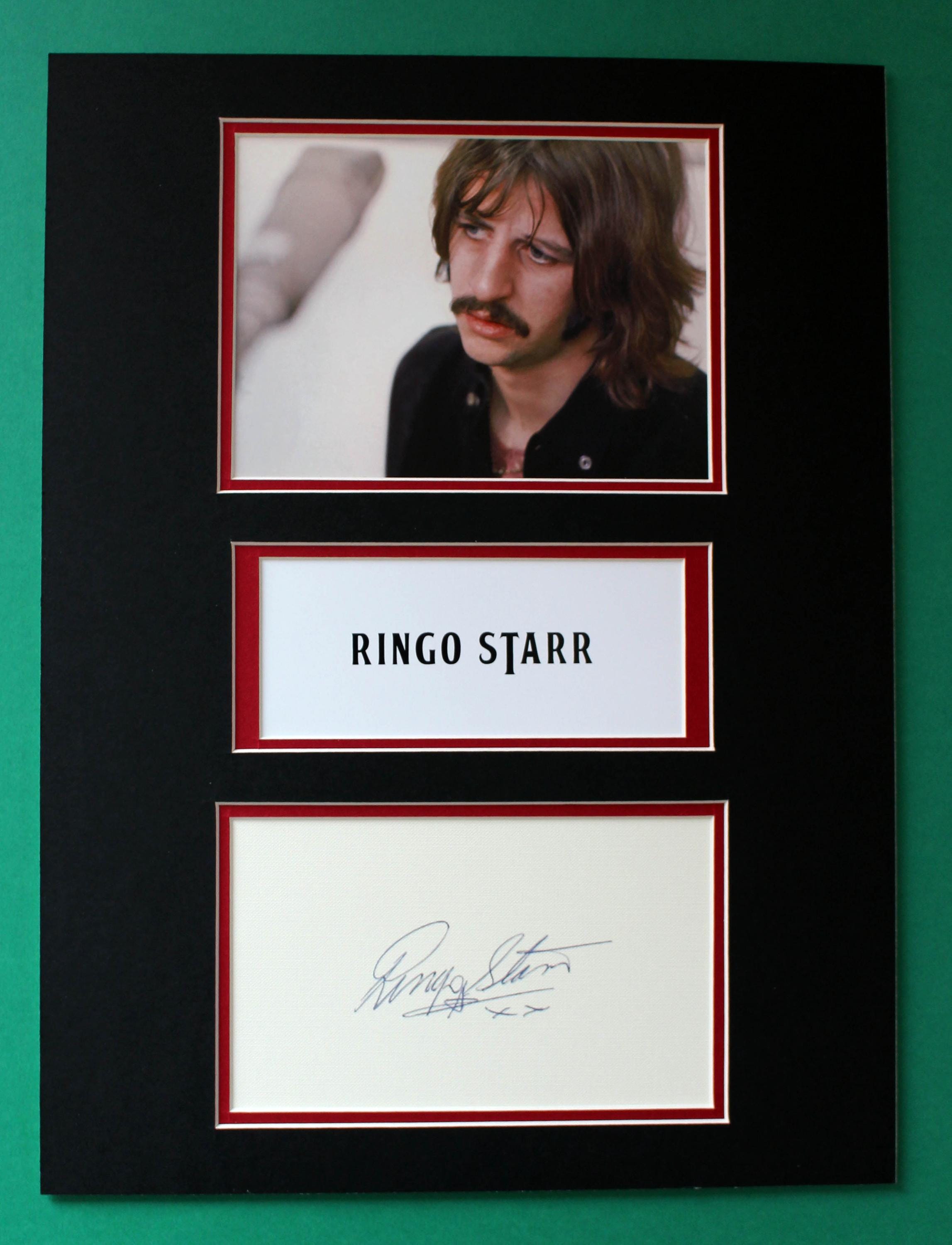 Ringo Starr AUTOGRAPH DISPLAY Unique Artwork the Funny One - Etsy
