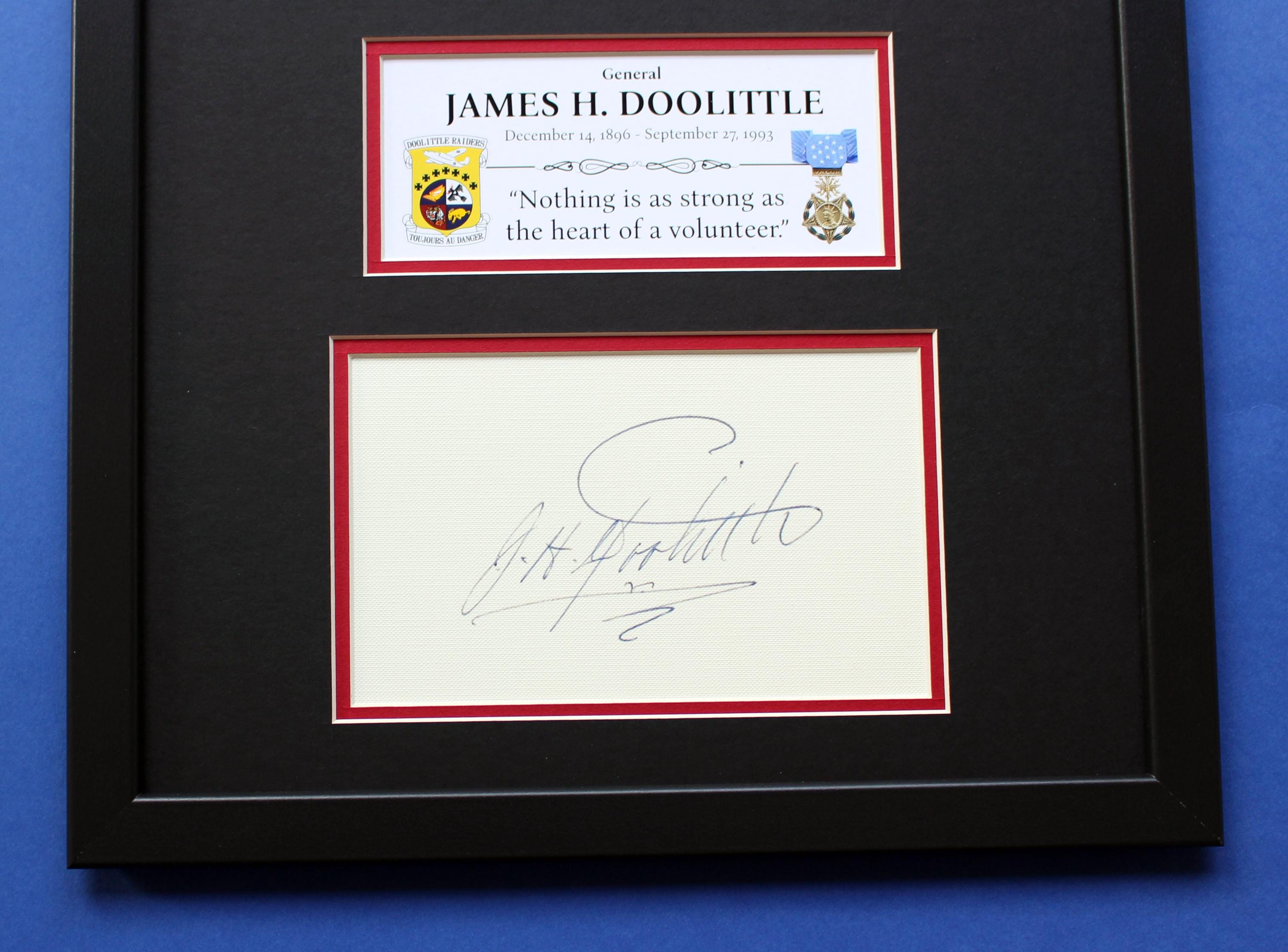 James H. Doolittle Autograph Art: Limited Edition [1 of 100