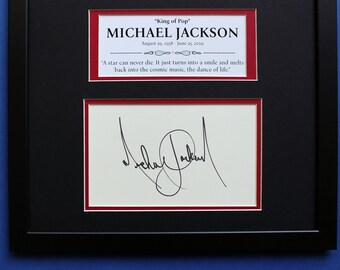 Michael Jackson Autograph Art: Limited Edition [1 of 100] Collage