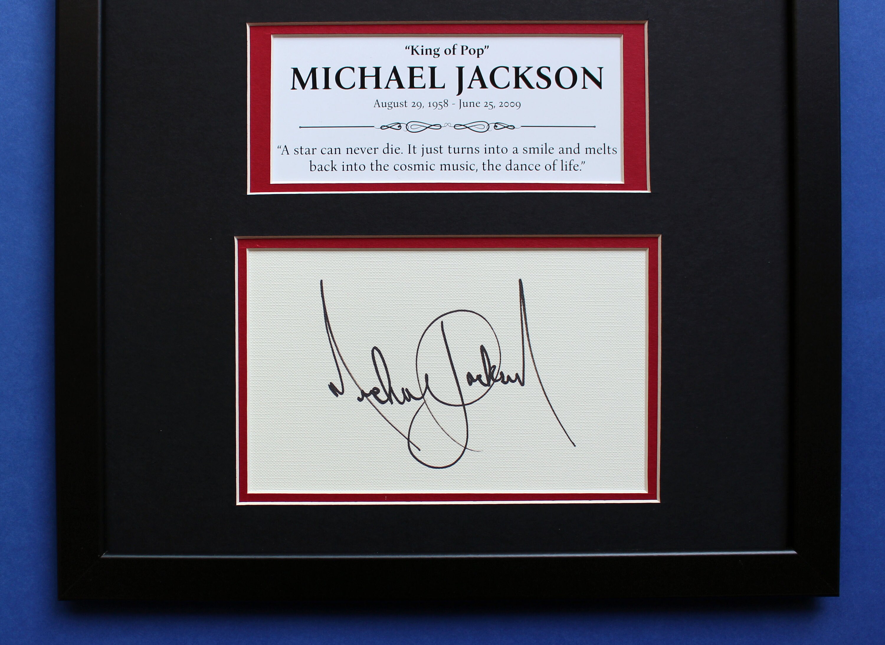 Michael Jackson Autograph Art: Limited Edition [1 of 100] Collage