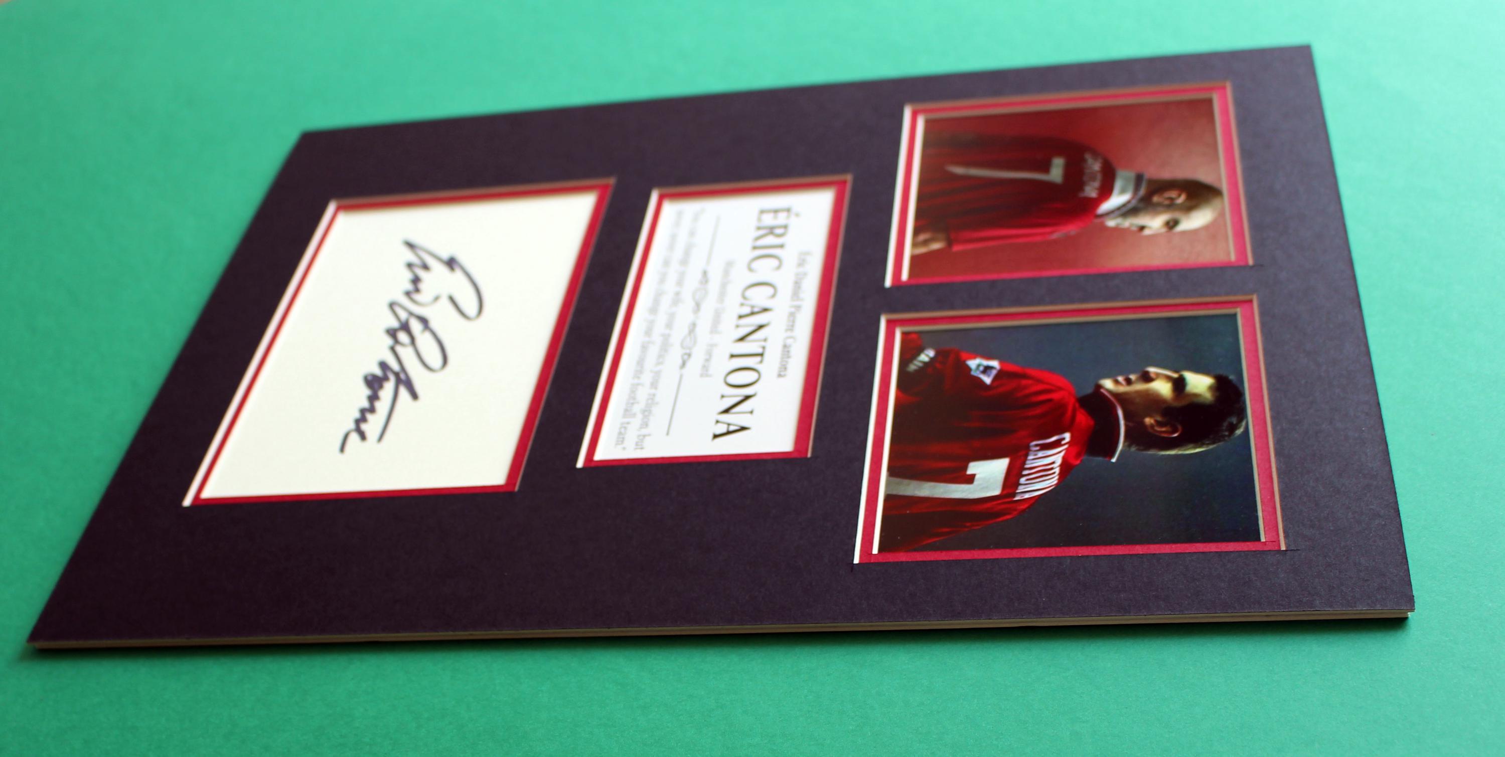 Eric Cantona AUTOGRAPH DISPLAY Unique Artwork Manutd King Eric - Etsy