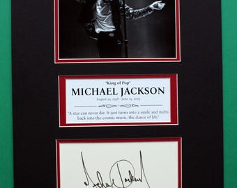 Michael Jackson Autograph Art: Limited Edition [1 of 100] Collage
