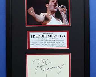 フレディ マーキュリー QUEEN サイン入り 3D プレート アルバム付き X