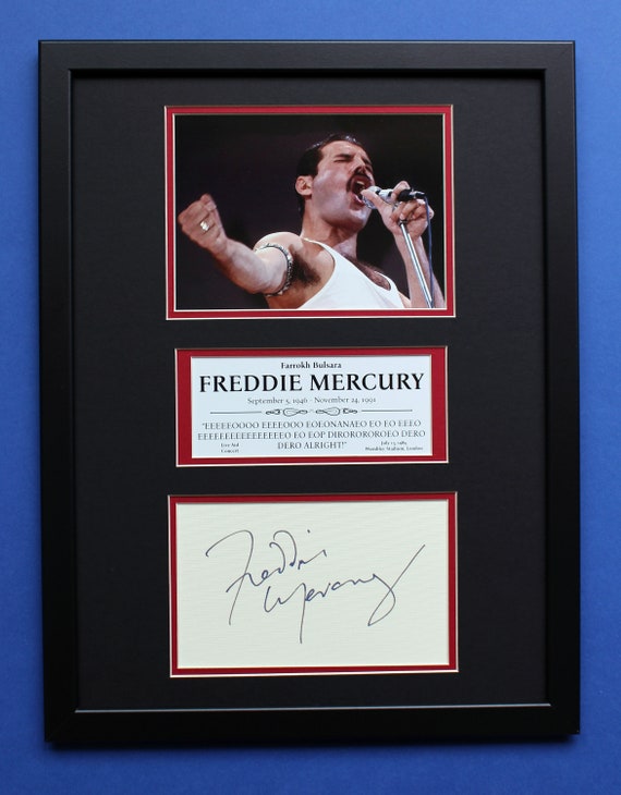 Freddie Mercury Autograph Art: Limited Edition [1 of 100] Collage