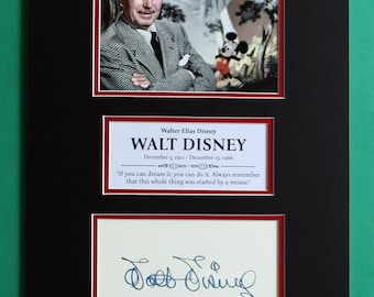 ウォルト・ディズニー直筆サインカード（証明書付き） - Etsy 日本