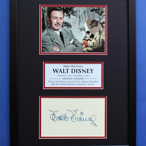 WALT DISNEY limited edition 30x40 cm double mat framed artwork display Minnie & Mickey Mouse Father
