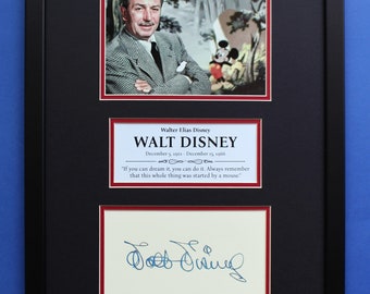 ウォルト・ディズニー直筆サインカード（証明書付き） - Etsy 日本