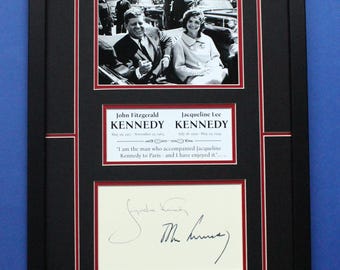JFK & Jacqueline Kennedy Autograph Art: Limited Edition [1 of 100