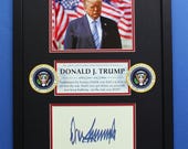 ドナルド・トランプ大統領直筆サイン入りディスプレイケース ユニーク