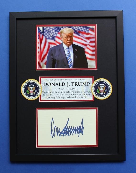 Donald Trump Autograph Art: Limited Edition [1 of 100] Collage