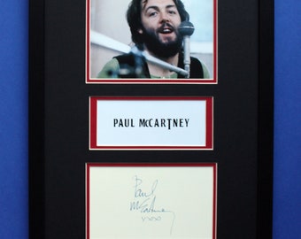 ポール・マッカートニー ウィングス サイン入りビニールレコード（黒枠