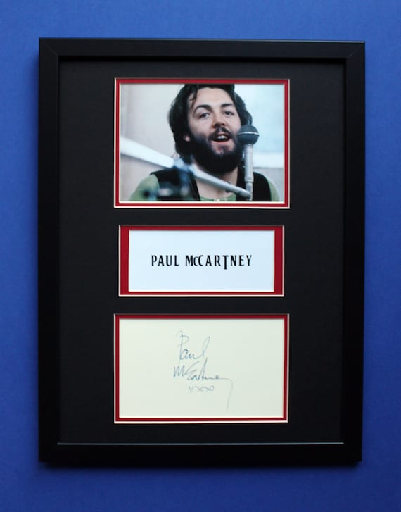 Paul Mccartney Autograph Art: Limited Edition [1 of 100] Collage