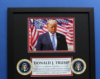 ドナルド・トランプ大統領直筆サイン 限定版 30 x 40 cm ダブル
