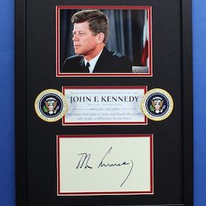 入手困難!!直筆サイン　米第35代大統領ジョン・F・ケネディ感謝状 Jfk autograph - Etsy 日本