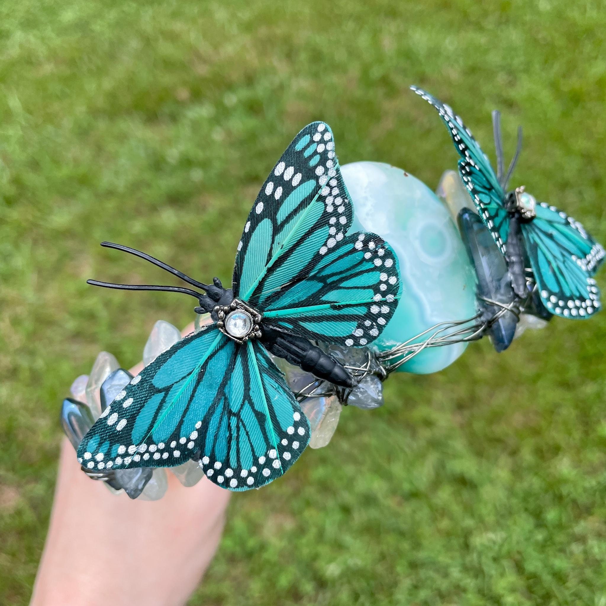 Butterfly Crown Butterfly Crown Headpiece Butterfly Etsy