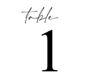 Gold Table Numbers || Printable Table Numbers || Digital Design || Digital Download || 4x6