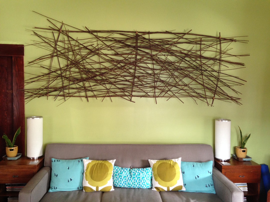 Stick Art Wall Decor Home Decor Office Decor Etsy