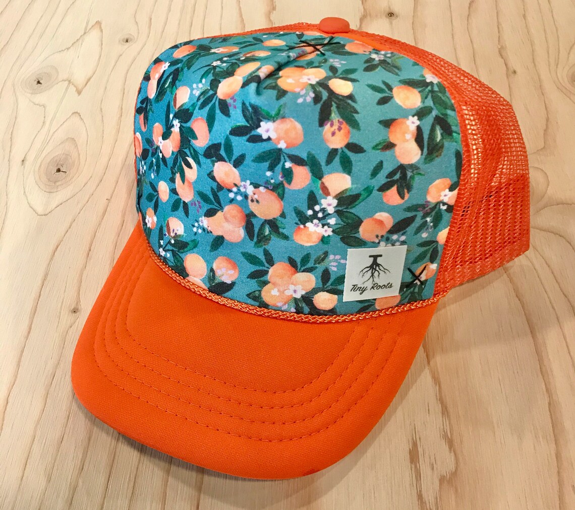 Sweet Clementine Trucker Hat Etsy