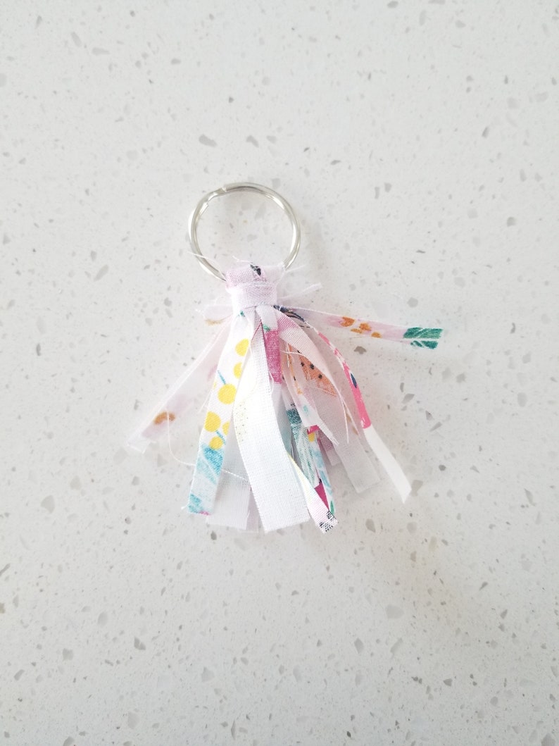 Fabric Tassel Key Ring Fringe Key Chain