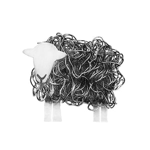 Handcrafted silver Herdwick sheep brooch, Herdy Gift, Herdwick Sheep, Cumbria, Lake District, Sheep Jewellery, Sheep gift, Sheep Present