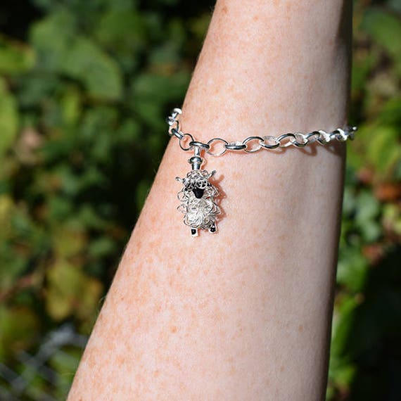 Sheep sale charm bracelet
