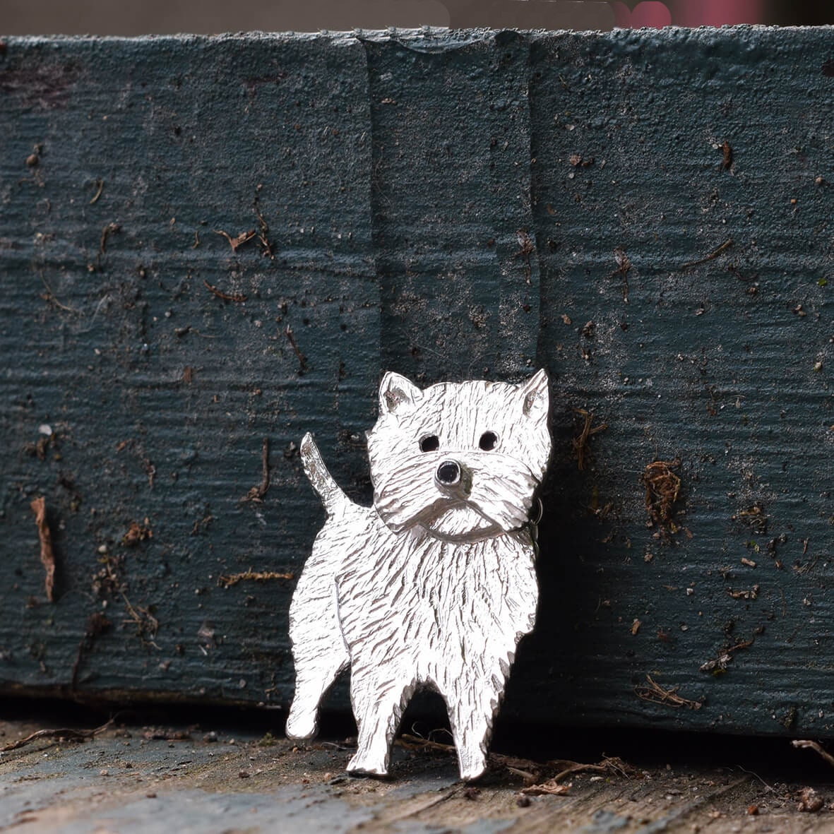 Westie brooch clearance