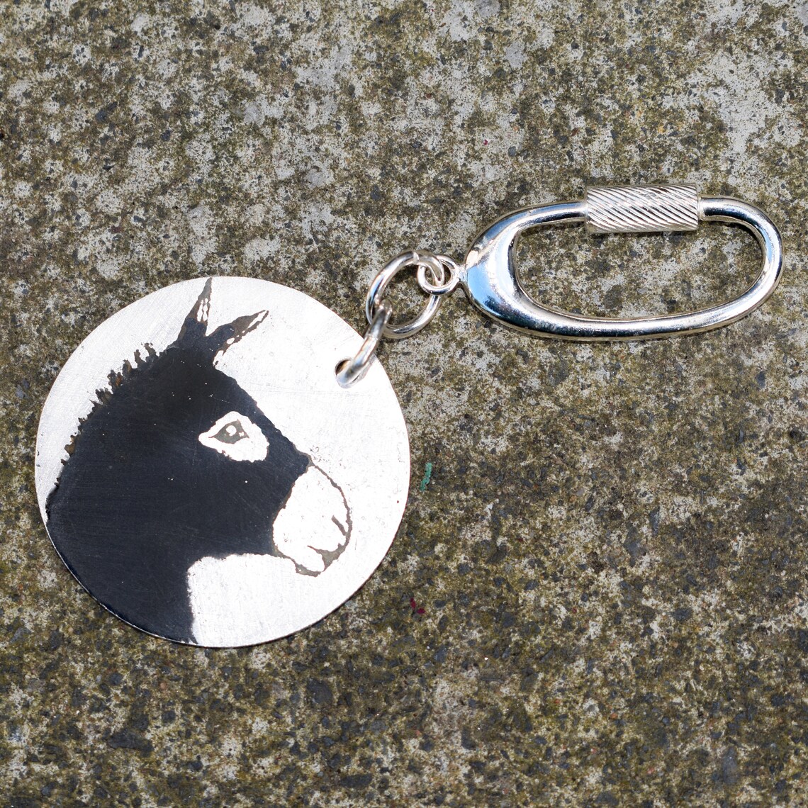 Donkey keyring Unique Donkey gift Etsy