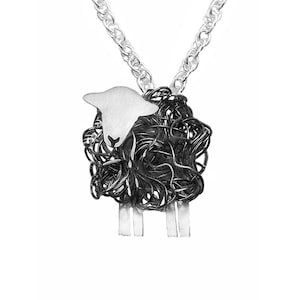 Silver Herdwick Sheep Necklace, Herdy, Herdwick Sheep, Lake District, Cumbria, Sheep gift, Herdwick Necklace, Cumbrian Jewellery, Hill Sheep