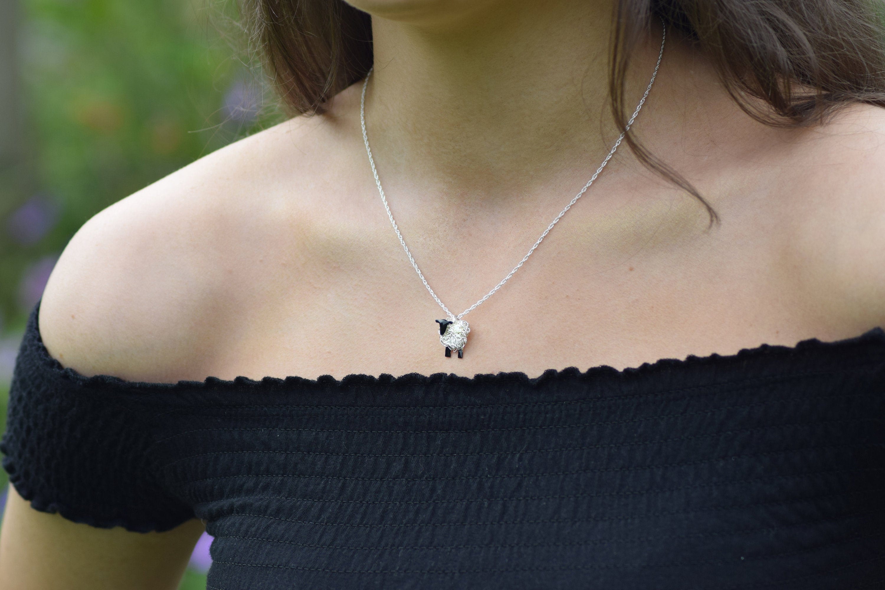 Sheep necklace sale