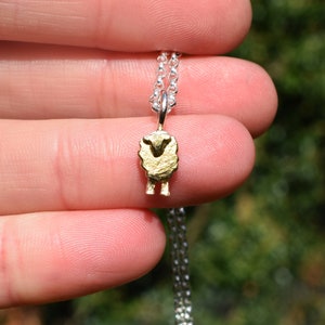 Gold Sheep Necklace, Sheep Gift for Woman, Tiny Sheep, Lamb Necklace, Sheep Rancher, Gift for sheep Lover, Gold Sheep, Farm Vet Present