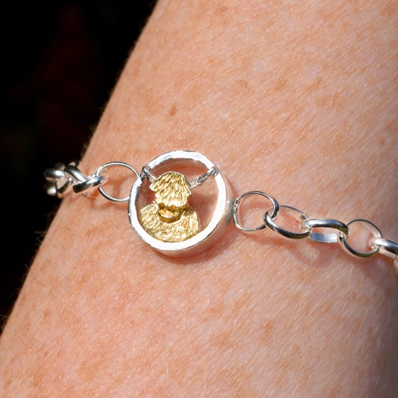 Cow Bracelet Cow Charm Silver Animal Bracelet Highland Cow Gift Highland Cow  Gold Bracelet Scottish Bracelet Scottish Gift 