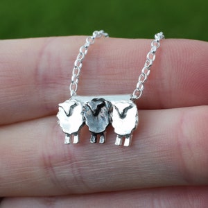 Stand Out From The Flock Necklace, Flock of Sheep Pendant, Sheep Jewellery, Gift for Daughter, Stand Out, Empowering Jewellery, Black Sheep