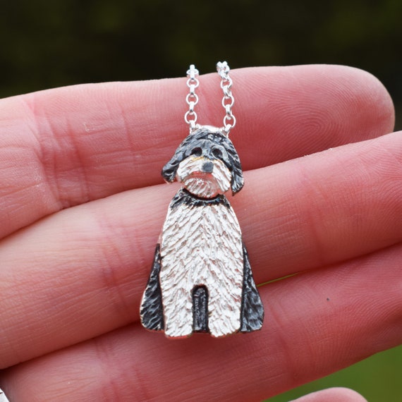 Silver Labradoodle Necklace Gift for Labradoodle Lover Dog Present for Woman Dog Jewellery Dog Mom Dog Mum Hunting Dog Labradoodle Etsy