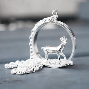 Silver Goat Necklace, Goat Themed Gift for Woman, Goat Jewellery, Goat Lover Present, Goat Birthday Present