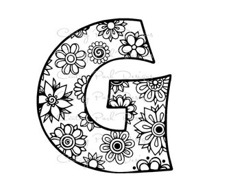 Download Letter N Alphabet Flowers SVG / JPEG / PNG /pdf / use with ...