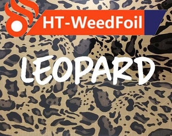 HT WeedFoil HTV Heat Transfer Vinyl Foil Leopard