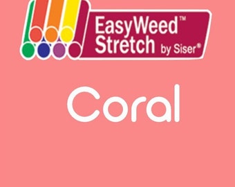 Siser EasyWeed Stretch Heat Transfer Vinyl Coral