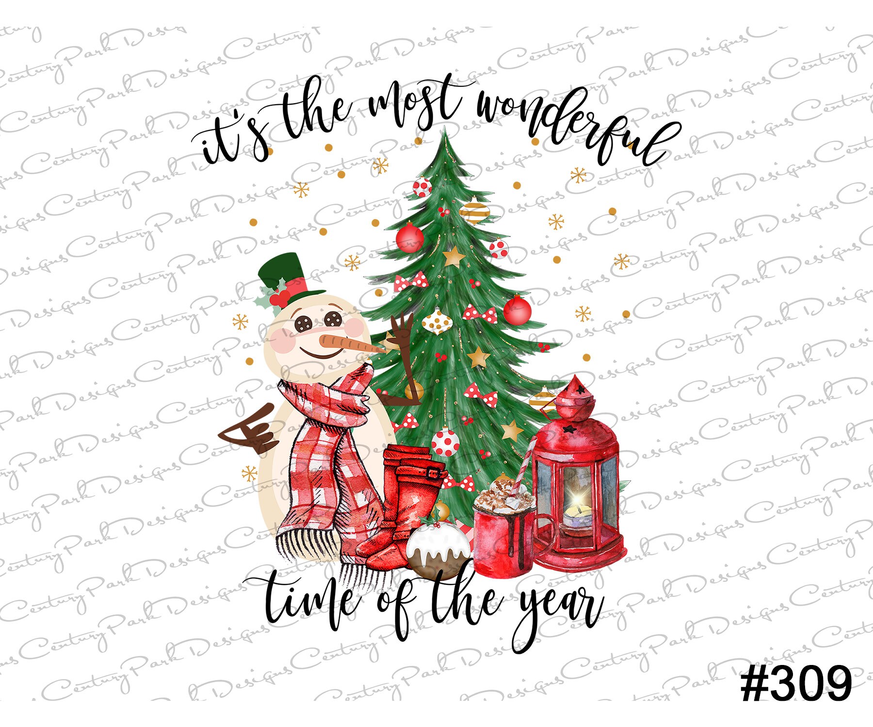 Download Most wonderful Snowman Tree Christmas / Sublimation ...